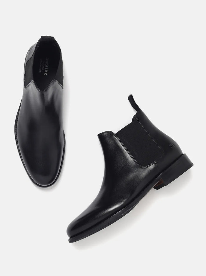 CHELSEA LEATHER BOOTS | 2161 ADIGO BLACK