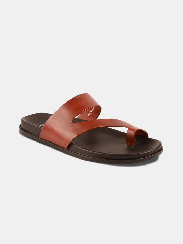 PREMIUM TOE LOOP SANDALS | 39 TAN