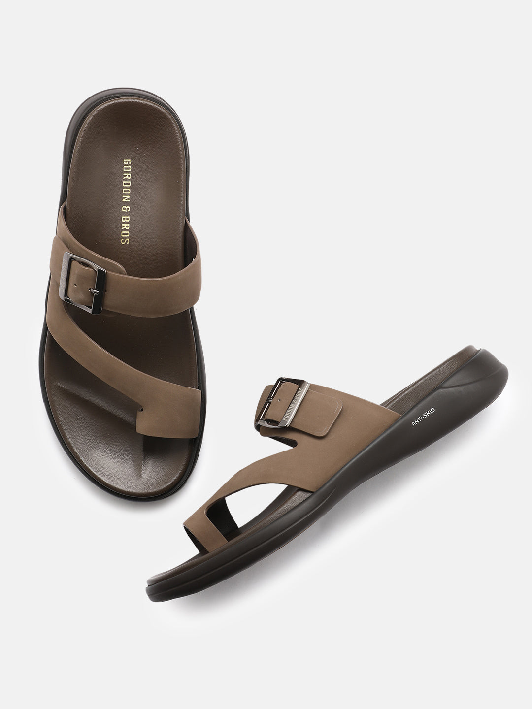 PORTO LEATHER SANDALS | A46 NUBUCK TAUPE