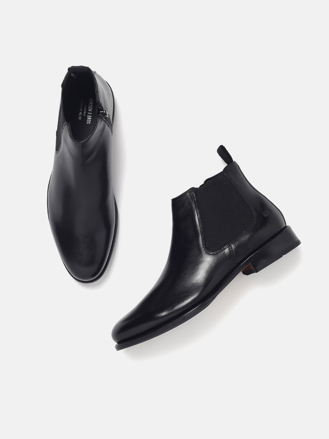 CHELSEA LEATHER BOOTS | 1776 ADIGO BLACK