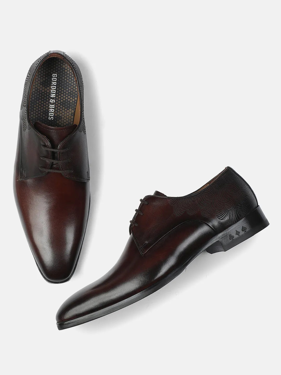 BROWN MEN DERBY LACE UP SHOES | BROWN