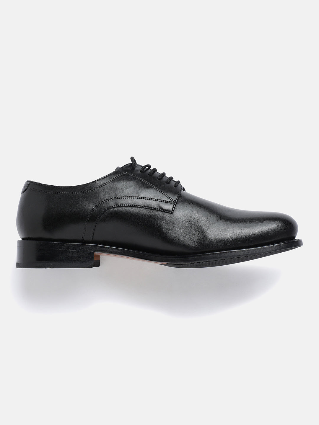 ADIGO BLACK MEN PLAIN VAMP DERBY LACE UP SHOES | 2320ADIGO BLACK