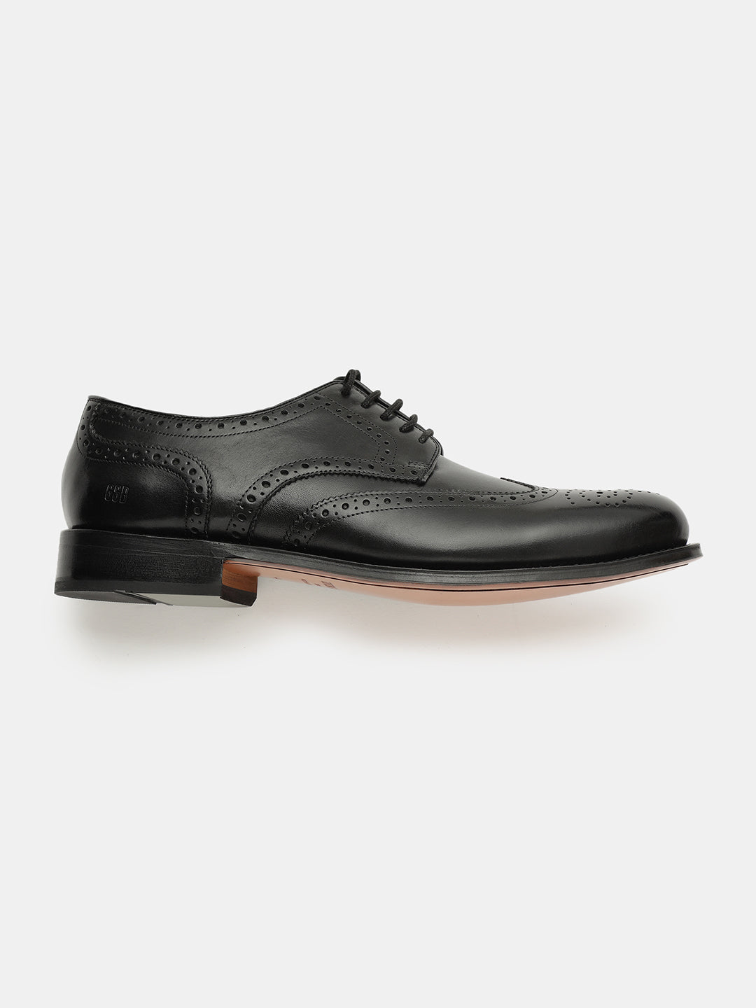 ADIGO BLACK MEN WING BROGUE LACE UP SHOES | 2318ADIGO BLACK