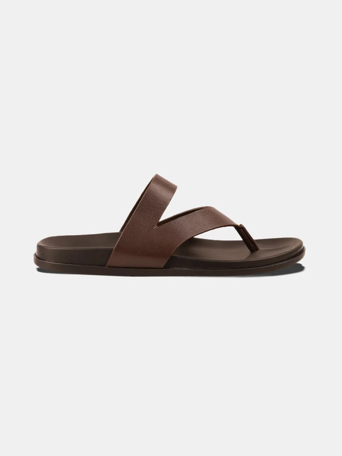 CLASSIC CROSS STRAP SANDALS | 38 BROWN