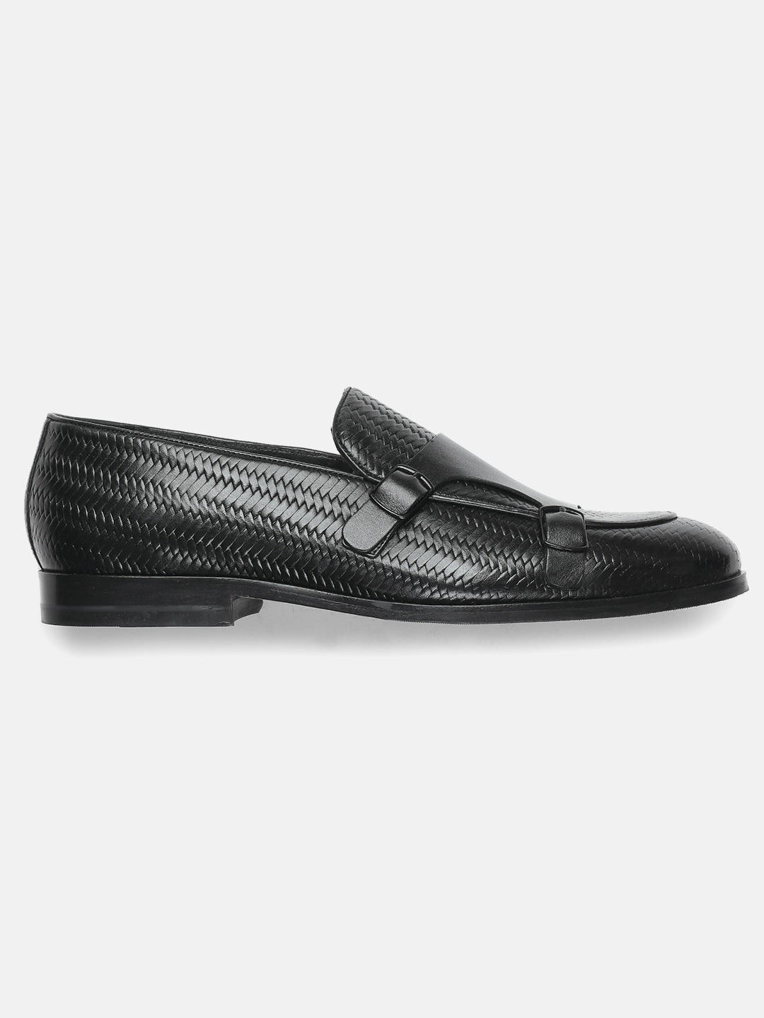 BLACK MEN DOUBLE MONK SHOES | 20BLACK