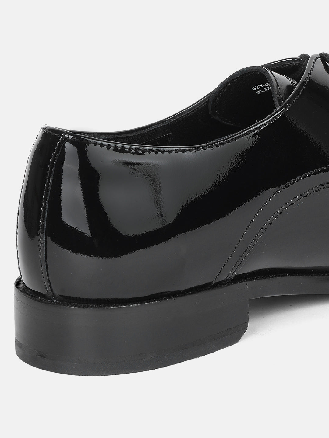 PATENT BLACK MEN PLAIN VAMP DERBY LACE UP SHOES | 625635 PATENT BLACK