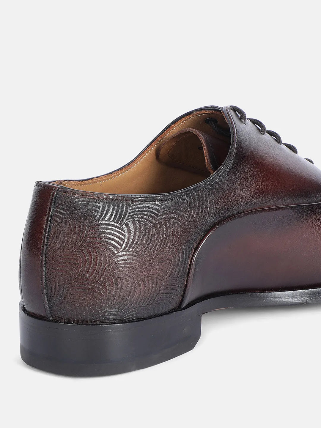 BROWN MEN DERBY LACE UP SHOES