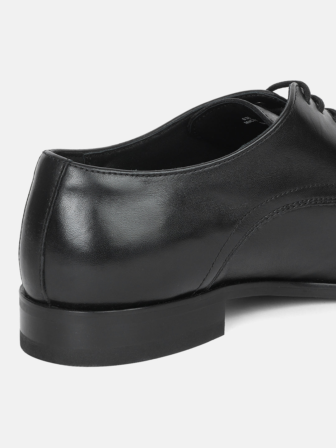 PLAIN DERBY PLAIN BLACK MEN DERBY LACE UP SHOES | 635PLAIN DERBY PLAIN BLACK