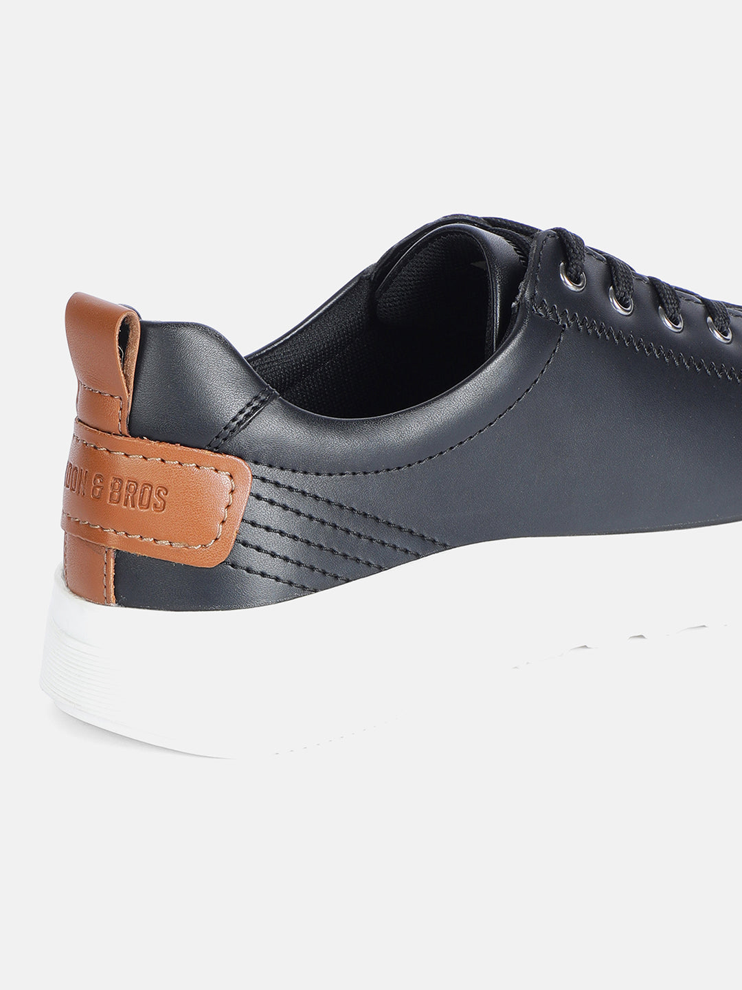 BLACK TAN MEN LACE UP SNEAKERS | 1831BLACK/TAN
