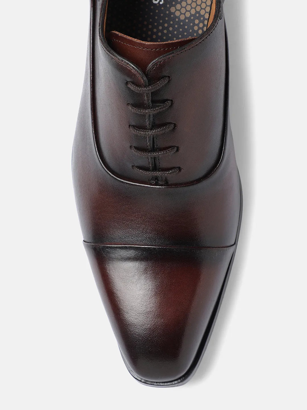 BROWN MEN DERBY LACE UP SHOES