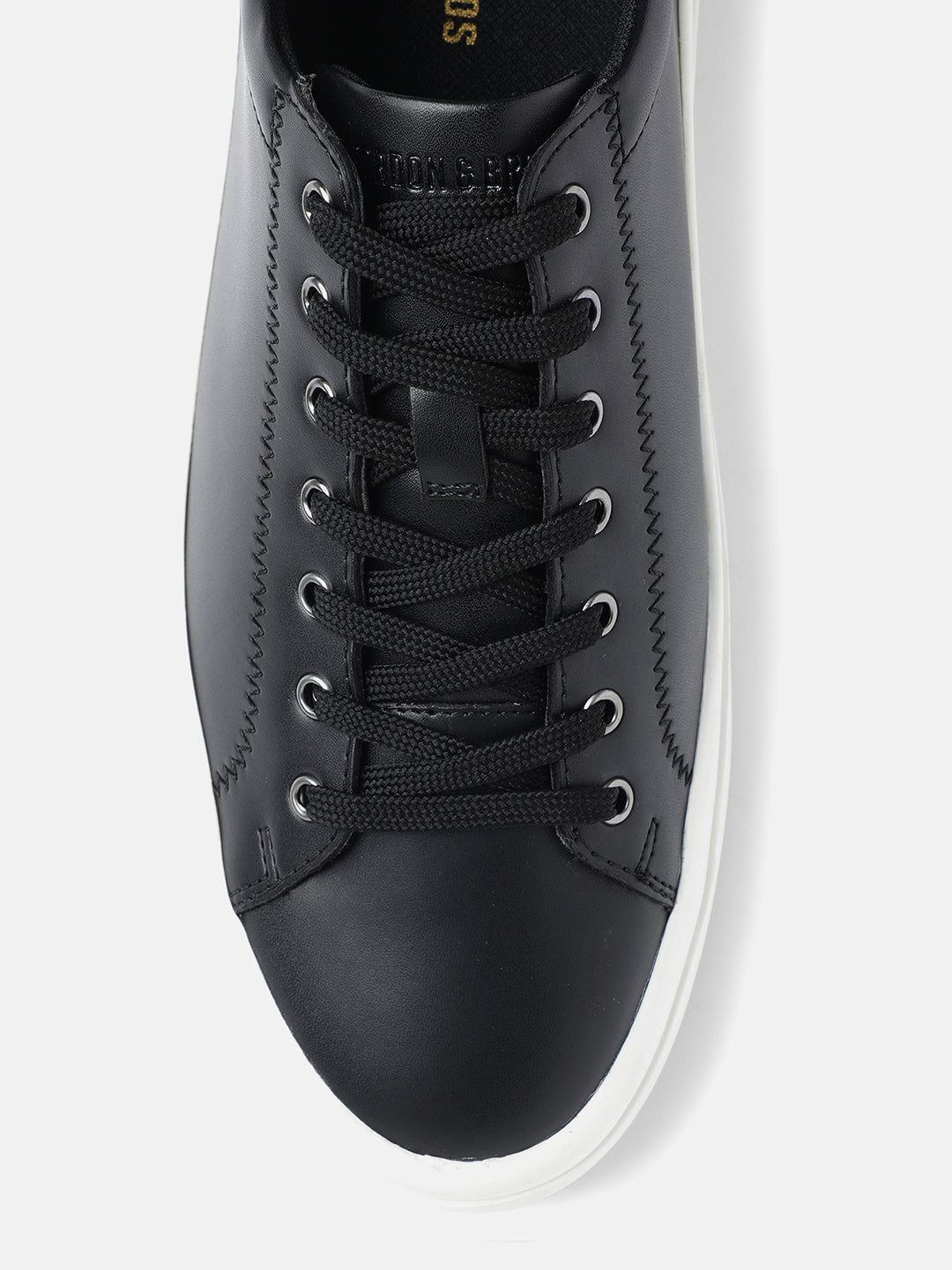 BLACK TAN MEN LACE UP SNEAKERS | 1831BLACK/TAN