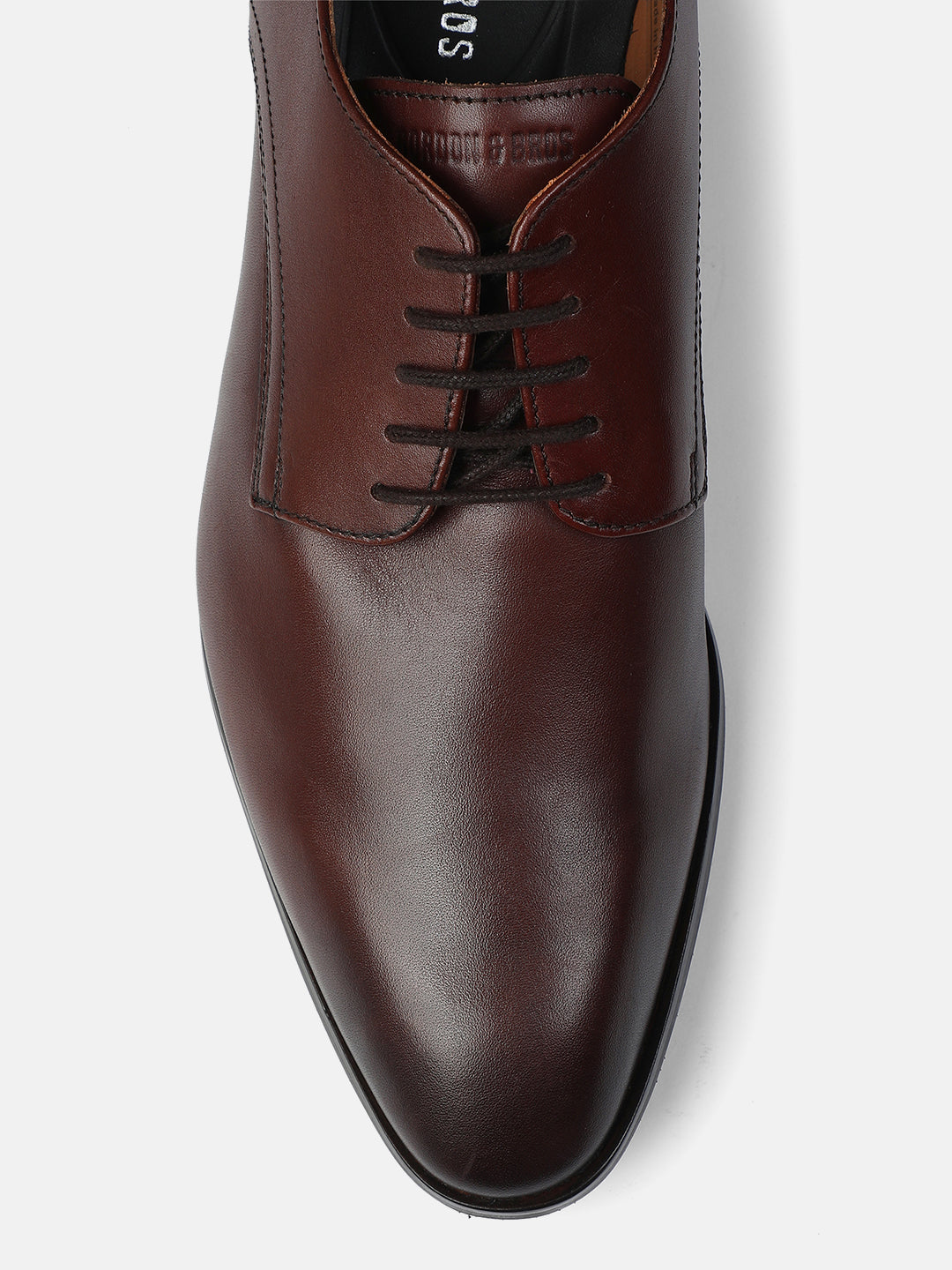 PLAIN DERBY LIGHT BROWN MEN DERBY LACE UP SHOES | 635PLAIN DERBY LIGHT BROWN