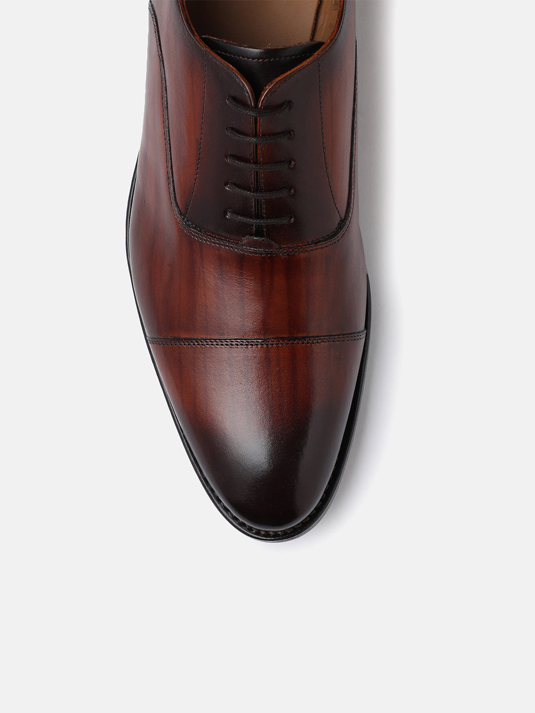 CRUST TAN MEN TOE CAP OXFORD LACE UP SHOES | 5092CRUST TAN