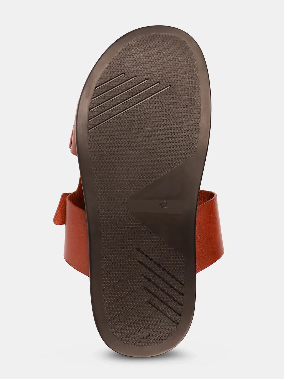 DOUBLE BUCKLE LEATHER SANDALS | 40 TAN