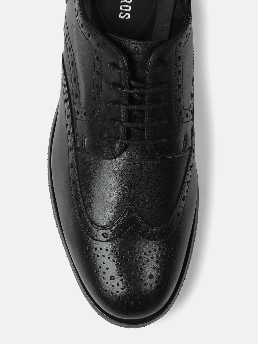PLAIN BLACK MEN DERBY LACE UP SHOES | 431PLAIN BLACK