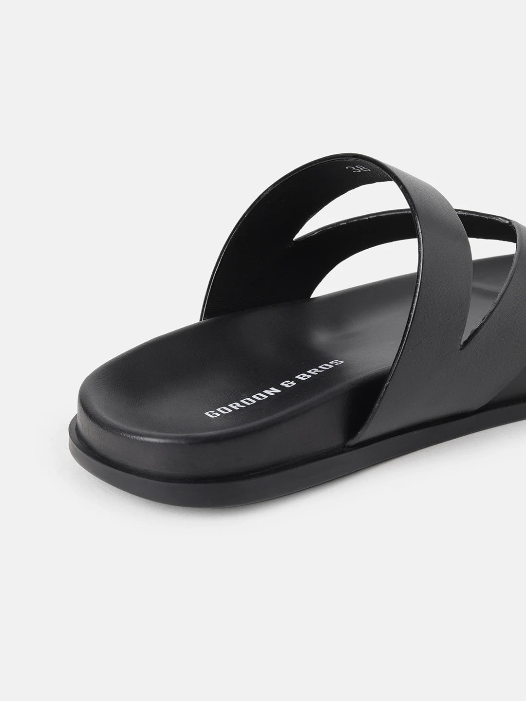 CLASSIC CROSS STRAP SANDALS | 38 BLACK