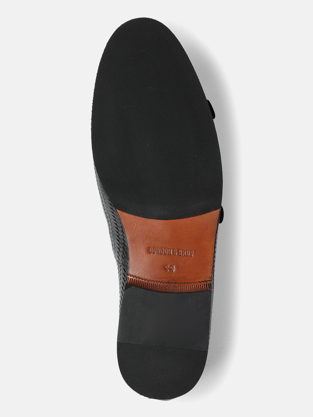 BLACK MEN DOUBLE MONK SHOES | 20BLACK
