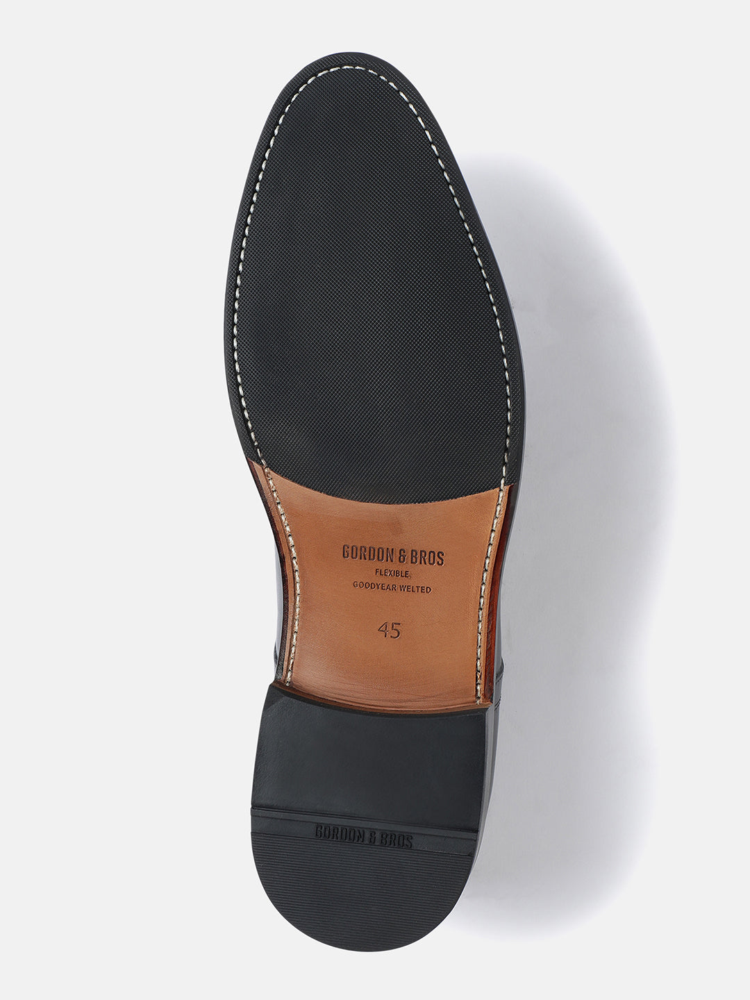 ADIGO BLACK MEN PLAIN VAMP DERBY LACE UP SHOES | 2320ADIGO BLACK