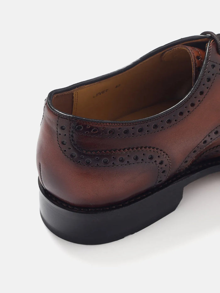 WING BROGUE DERBY SHOES | 2318 ADIGO COGNAC