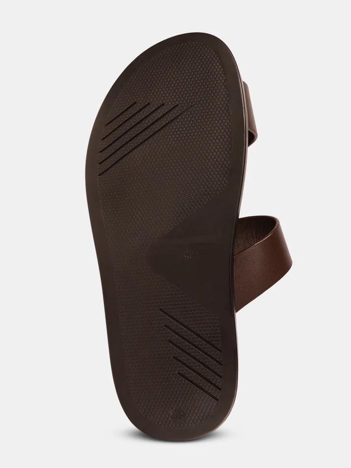 PREMIUM TOE LOOP SANDALS | 39 BROWN