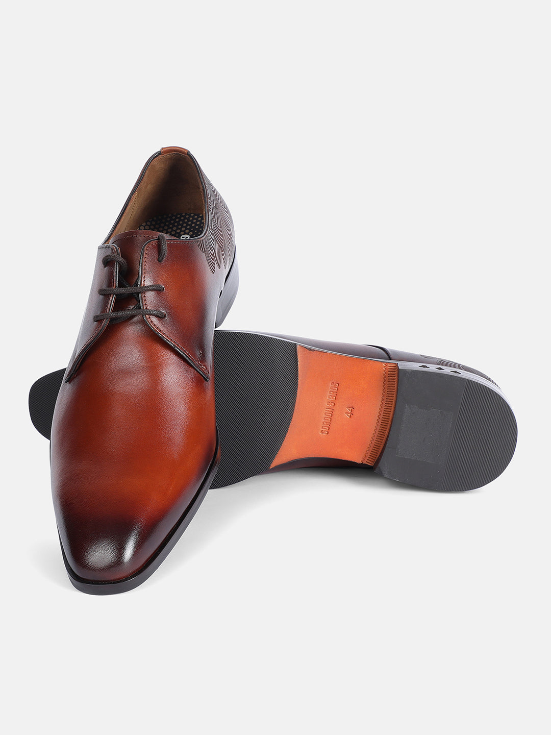 TAN MEN DERBY LACE UP SHOES | 22TAN
