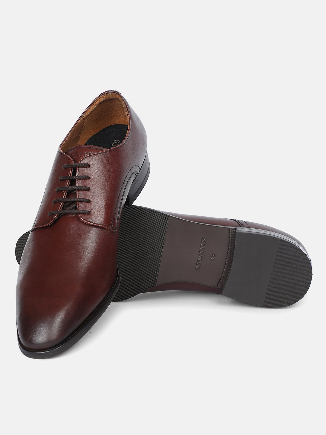 PLAIN DERBY LIGHT BROWN MEN DERBY LACE UP SHOES | 635PLAIN DERBY LIGHT BROWN