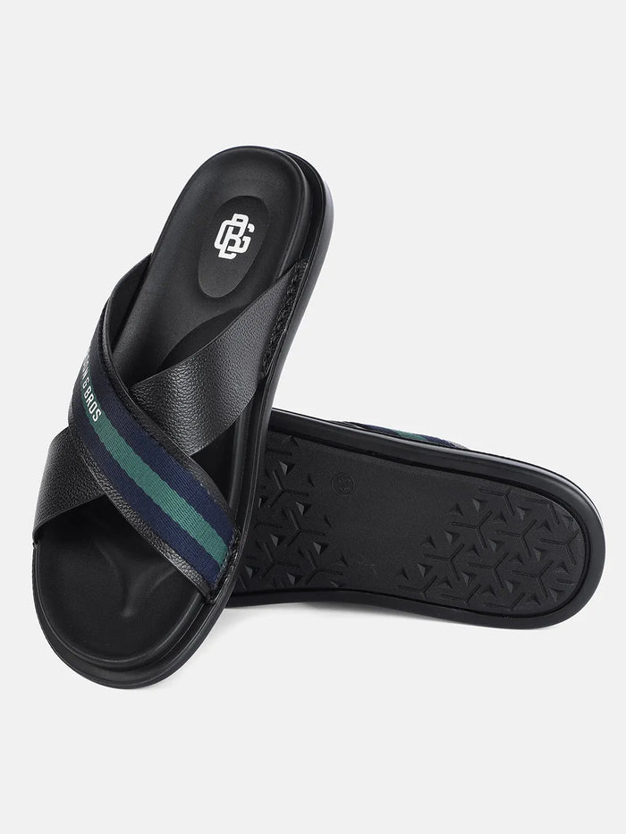SIGNATURE STRIPE SANDALS