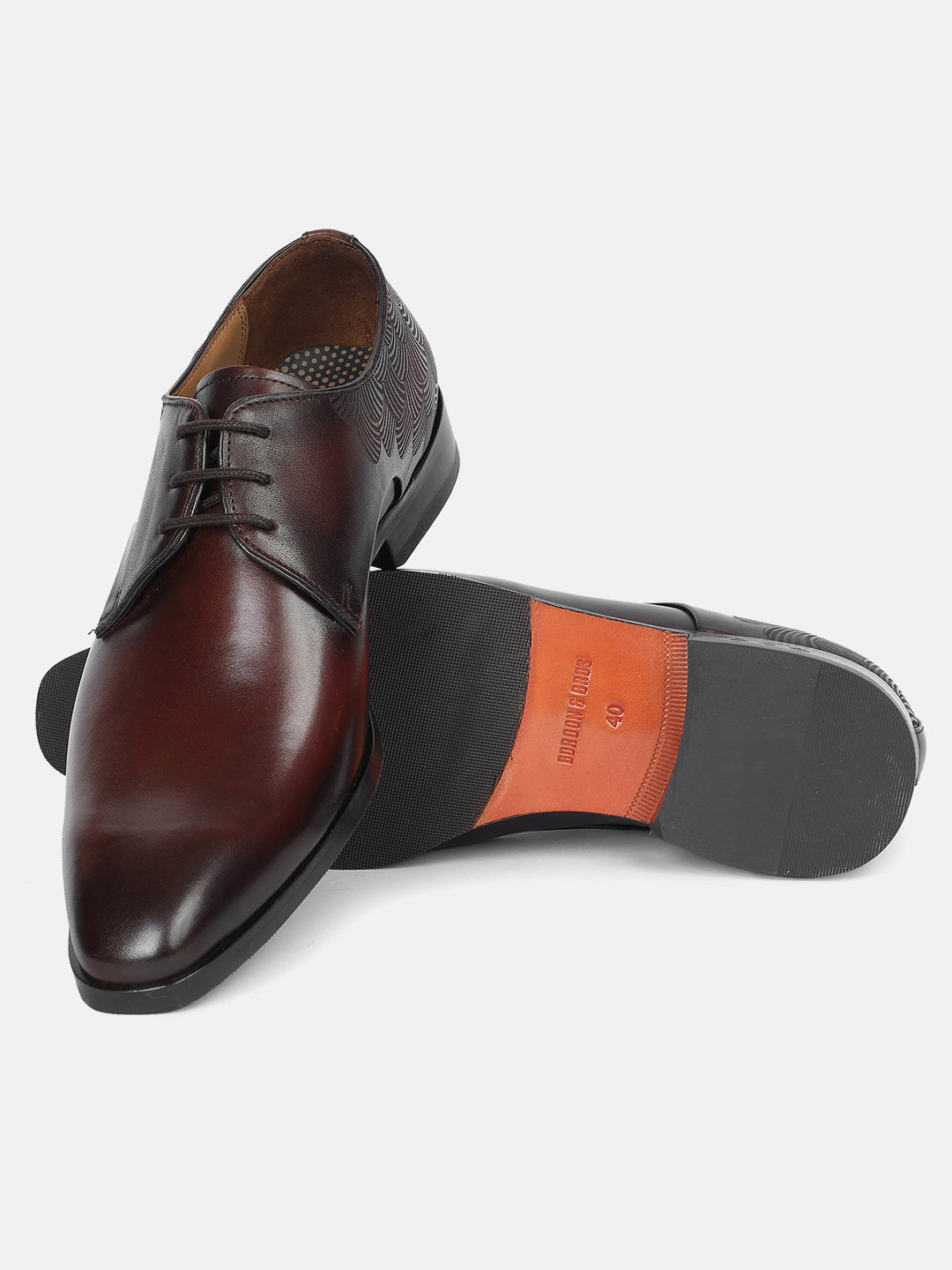 BROWN MEN DERBY LACE UP SHOES | 22BROWN