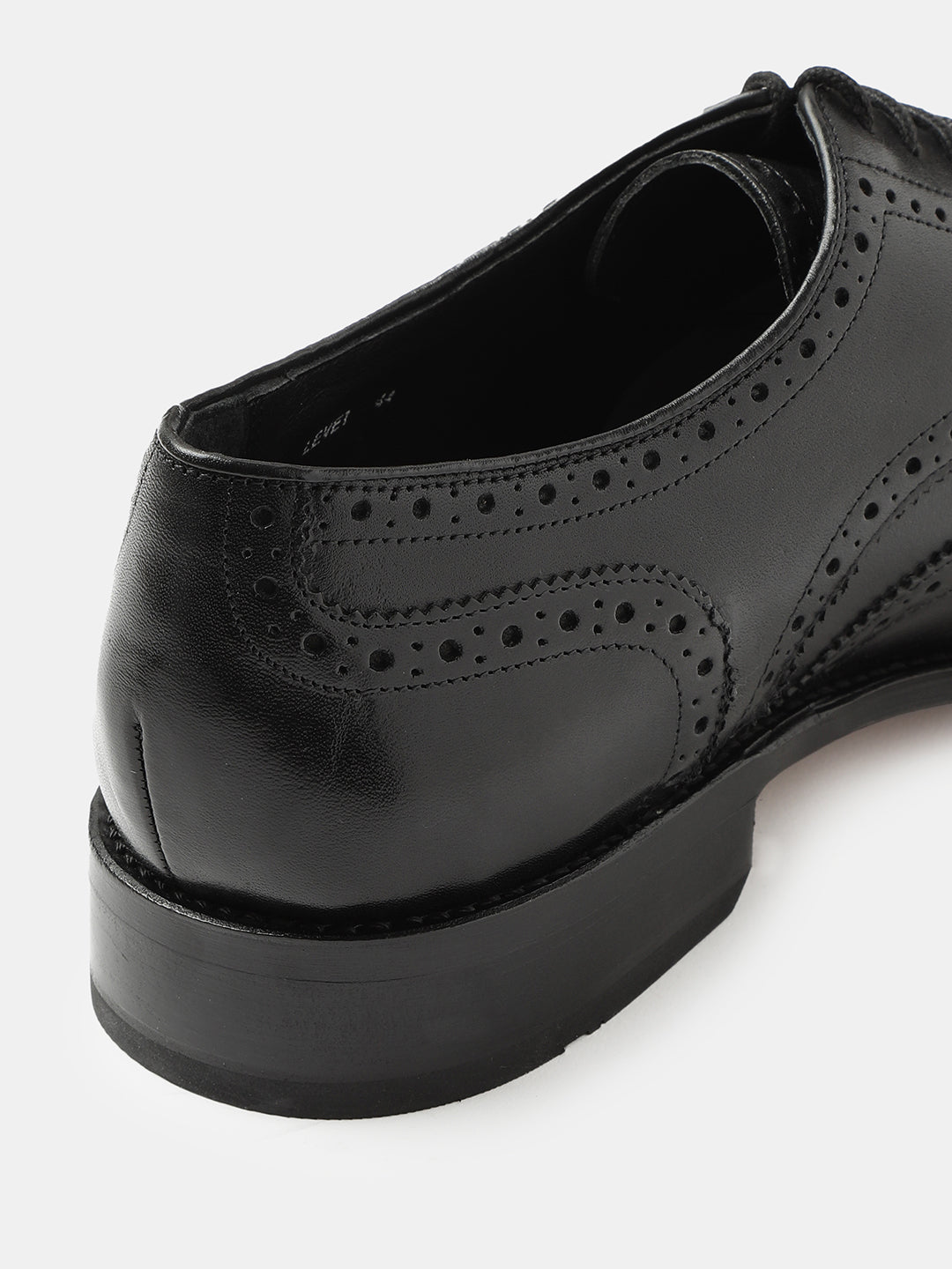 ADIGO BLACK MEN WING BROGUE LACE UP SHOES | 2318ADIGO BLACK