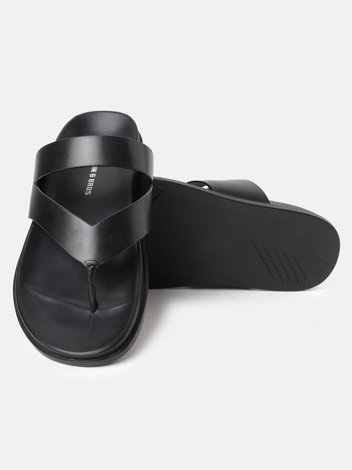 CLASSIC CROSS STRAP SANDALS | 38 BLACK