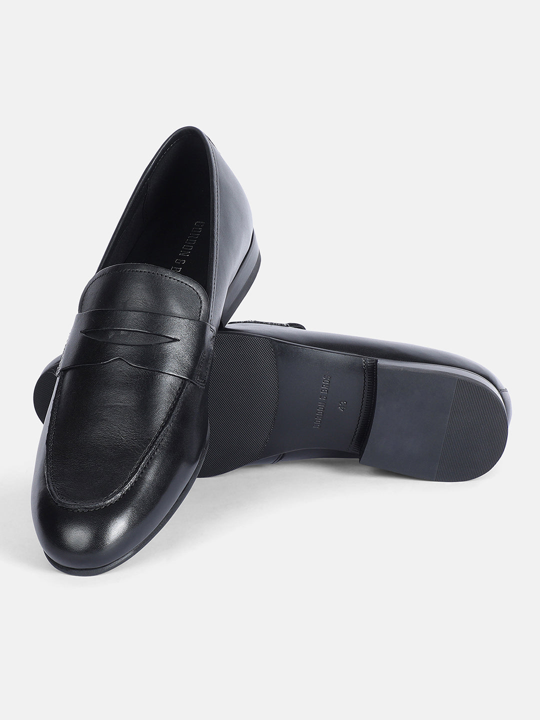PLAIN BLACK MEN LOAFER | 556PLAIN BLACK