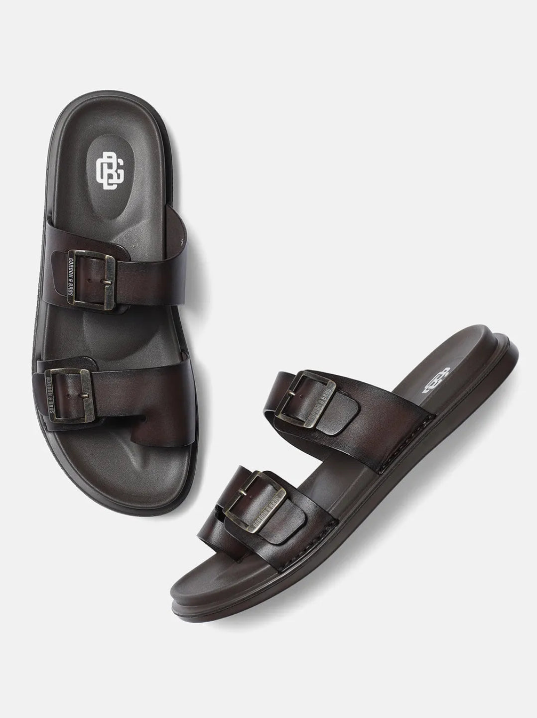 FIBBIA SANDAL | DARK BROWN