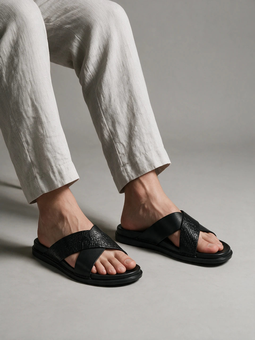 CRUZ SANDALS | 5204 BLACK BP