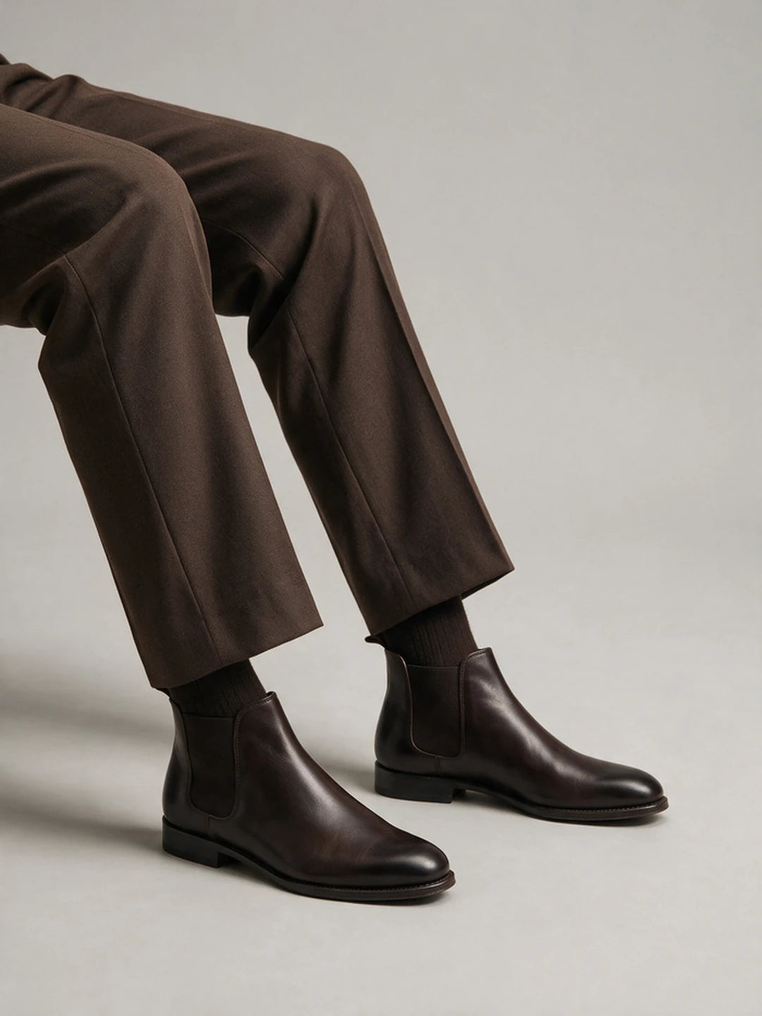 CHELSEA LEATHER BOOTS | 2161 ADIGO BROWN
