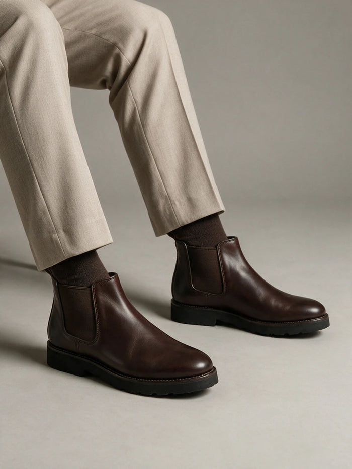 LEATHER CHELSEA BOOTS | 5030 BROWN