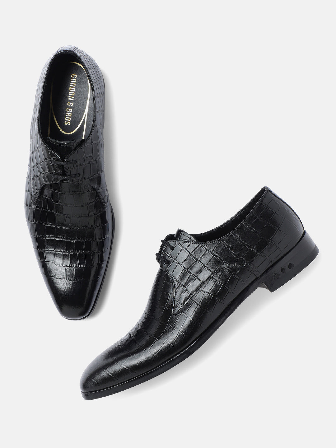 BLACK MEN DERBY LACE UP SHOES | 21BLACK