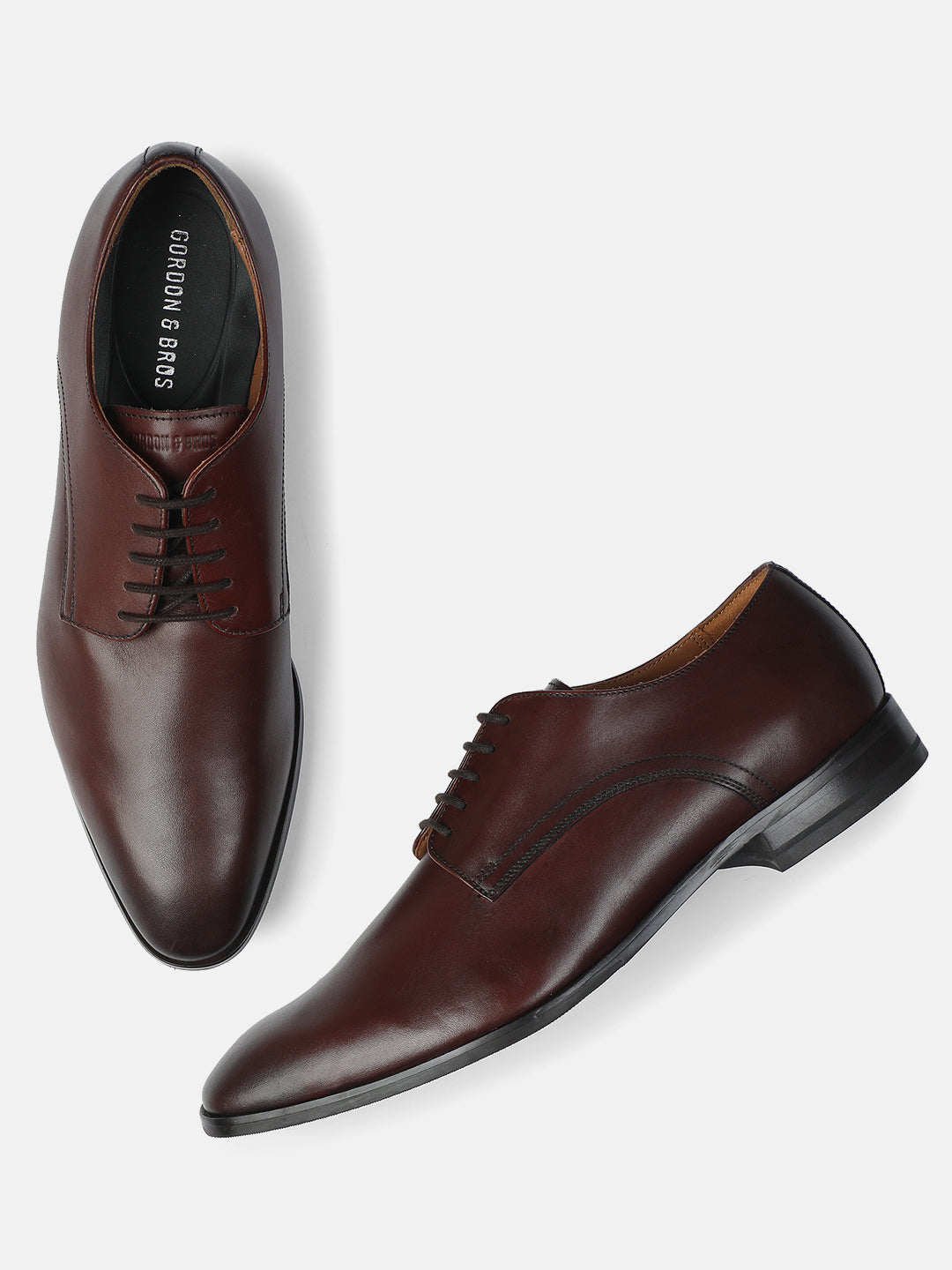 PLAIN DERBY LIGHT BROWN MEN DERBY LACE UP SHOES | 635PLAIN DERBY LIGHT BROWN