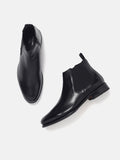 CHELSEA LEATHER BOOTS | 1776 ADIGO BLACK