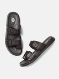 FIBBIA SANDAL | DARK BROWN