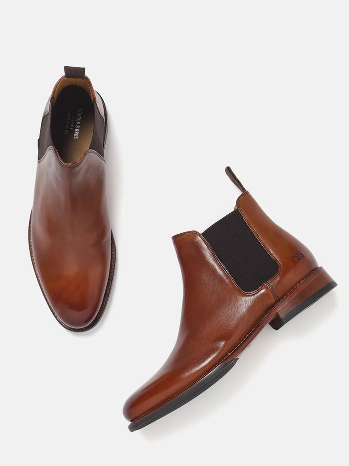CHELSEA LEATHER BOOTS | 2161 ADIGO TAN