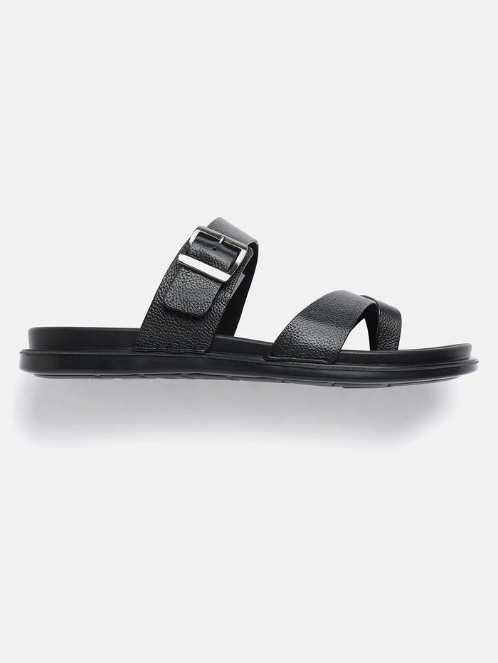 LEATHER TOE LOOP SANDALS