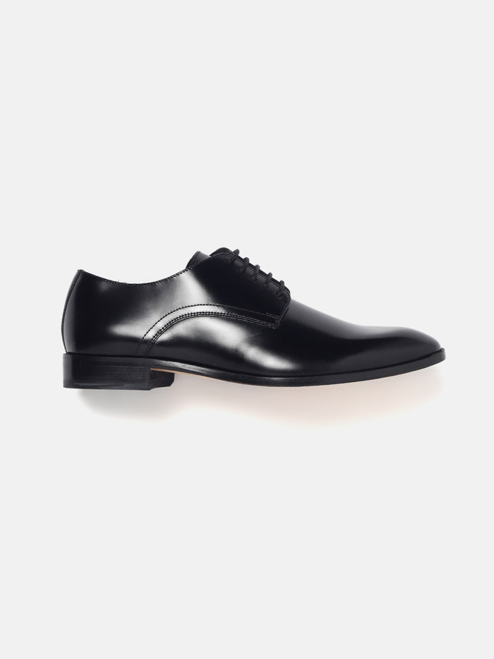 PLAIN DERBY SHOES| 9151 HI-SHINE BLACK
