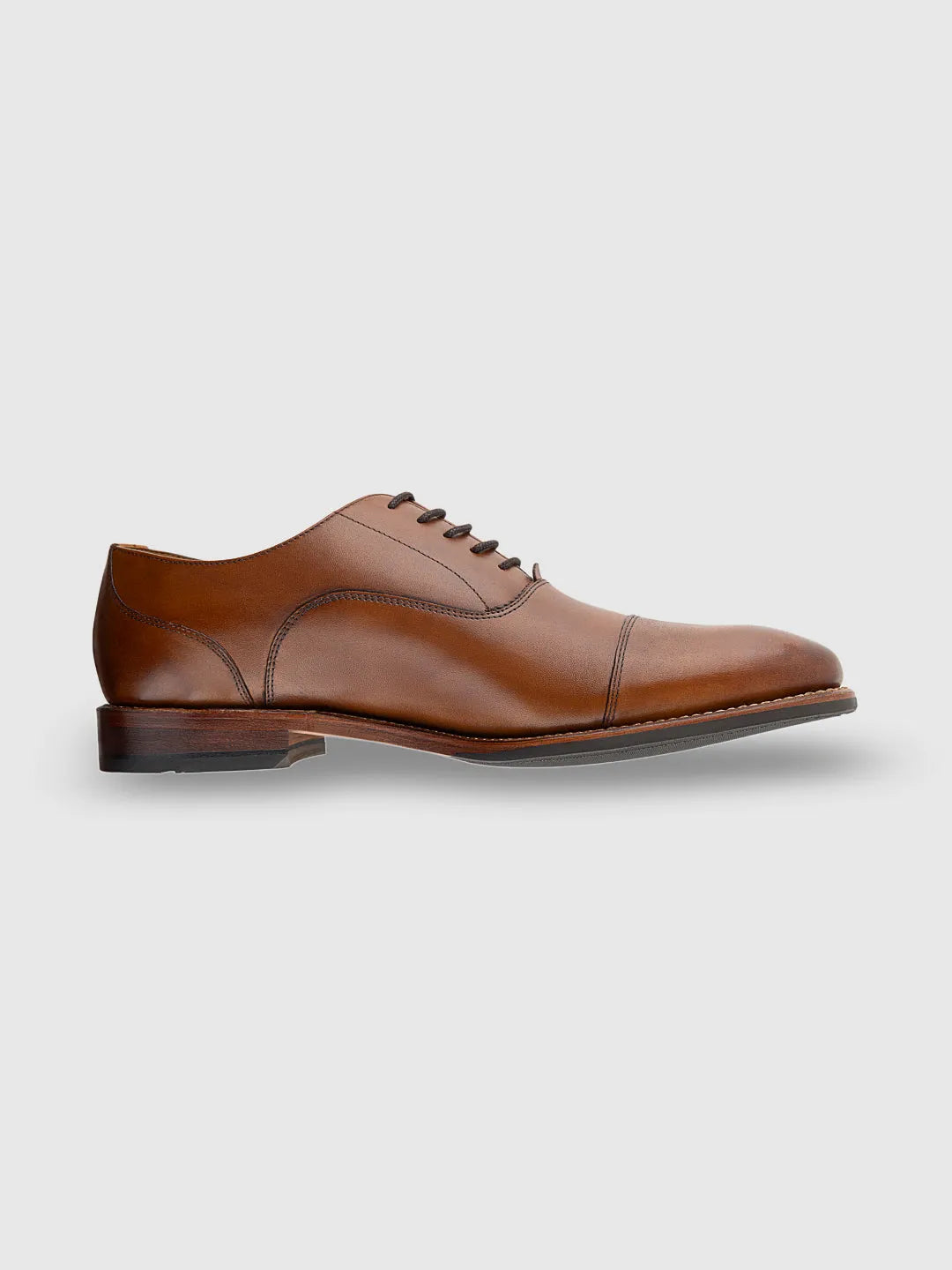 TAN MEN TOE CAP OXFORD LACE UP SHOES | 5092TAN