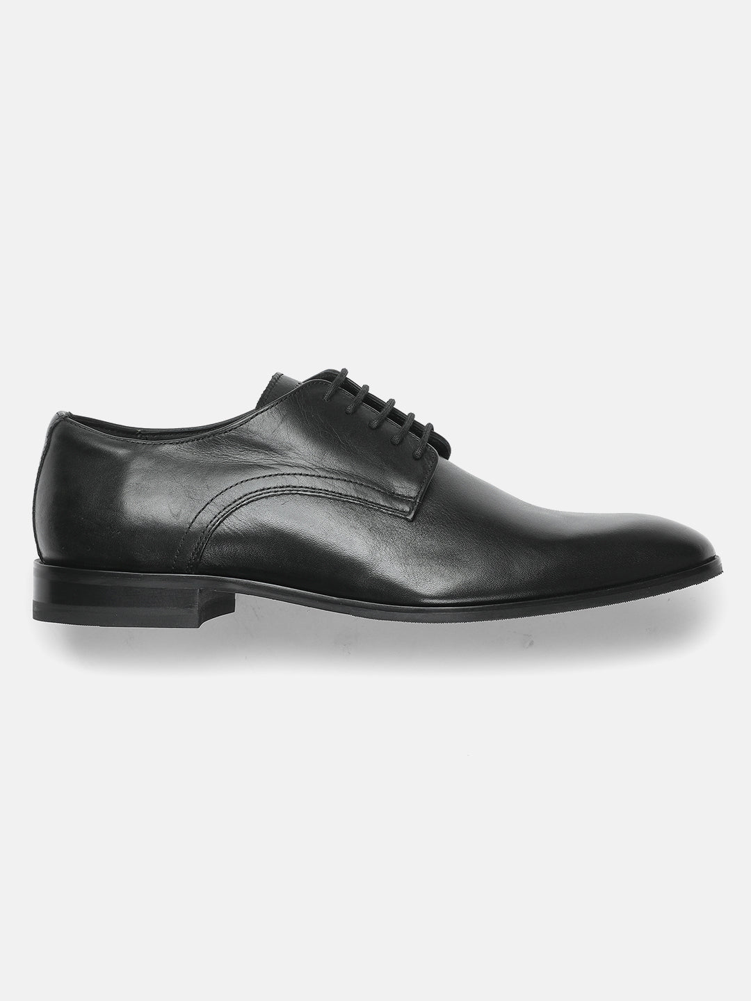 PLAIN DERBY PLAIN BLACK MEN DERBY LACE UP SHOES | 635PLAIN DERBY PLAIN BLACK