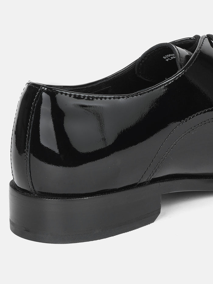 PLAIN DERBY SHOES| 3556 PATENT BLACK