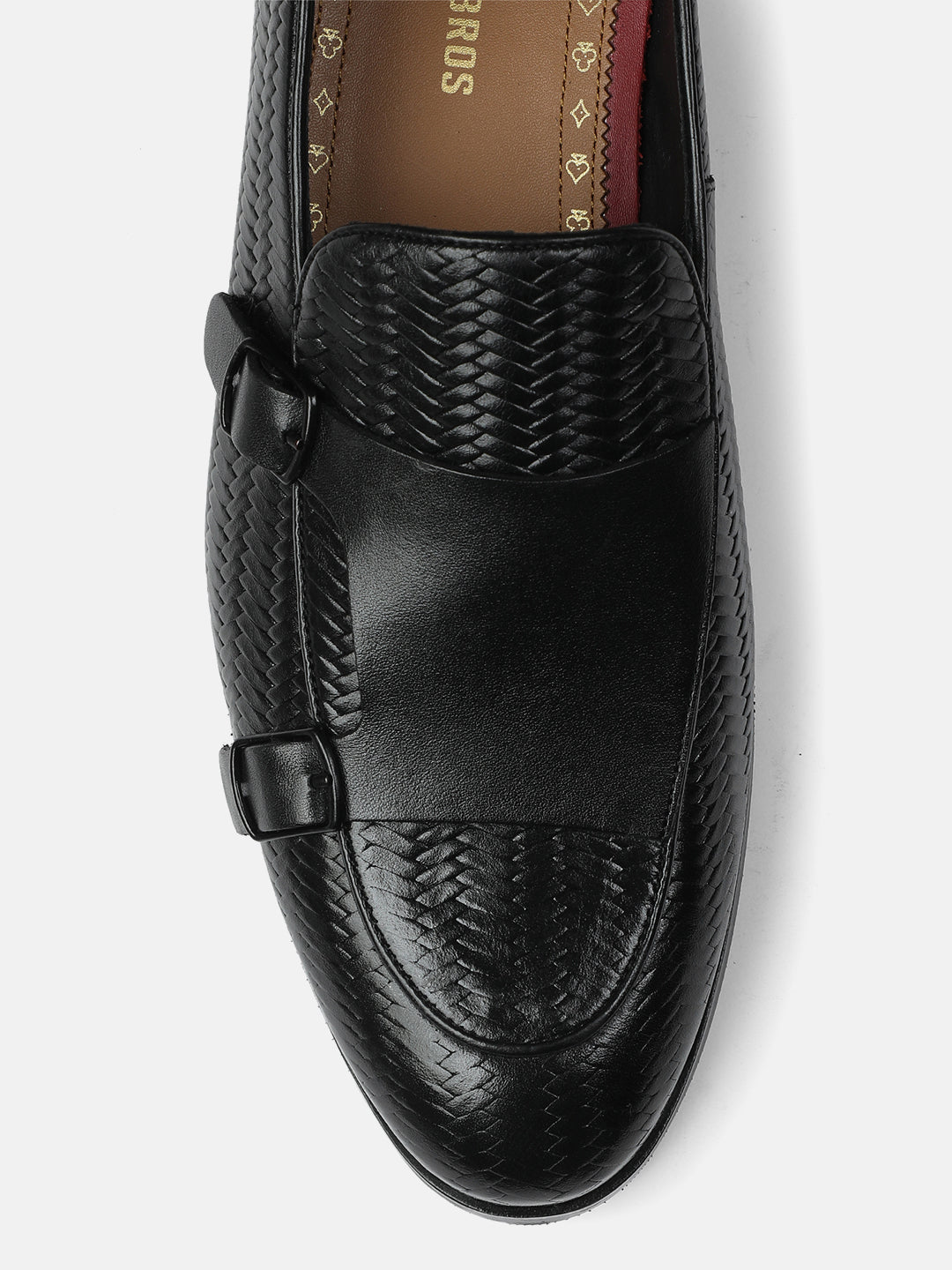BLACK MEN DOUBLE MONK SHOES | 20BLACK