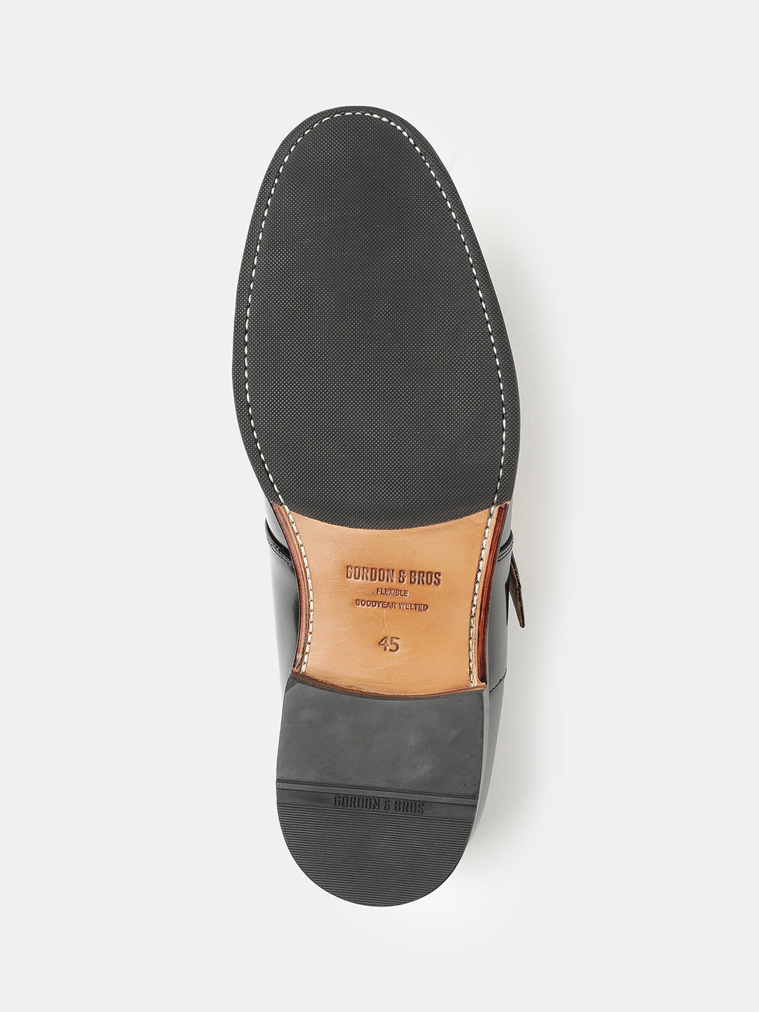 BLACK MEN SINGLE MONK SHOES | 7231BLACK