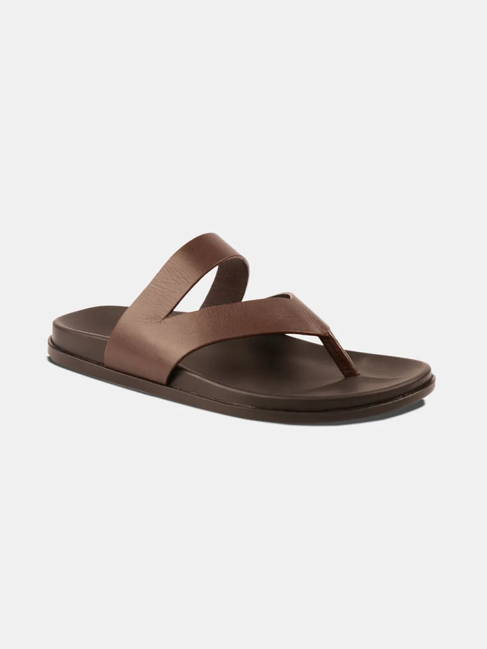 CLASSIC CROSS STRAP SANDALS | 38 BROWN