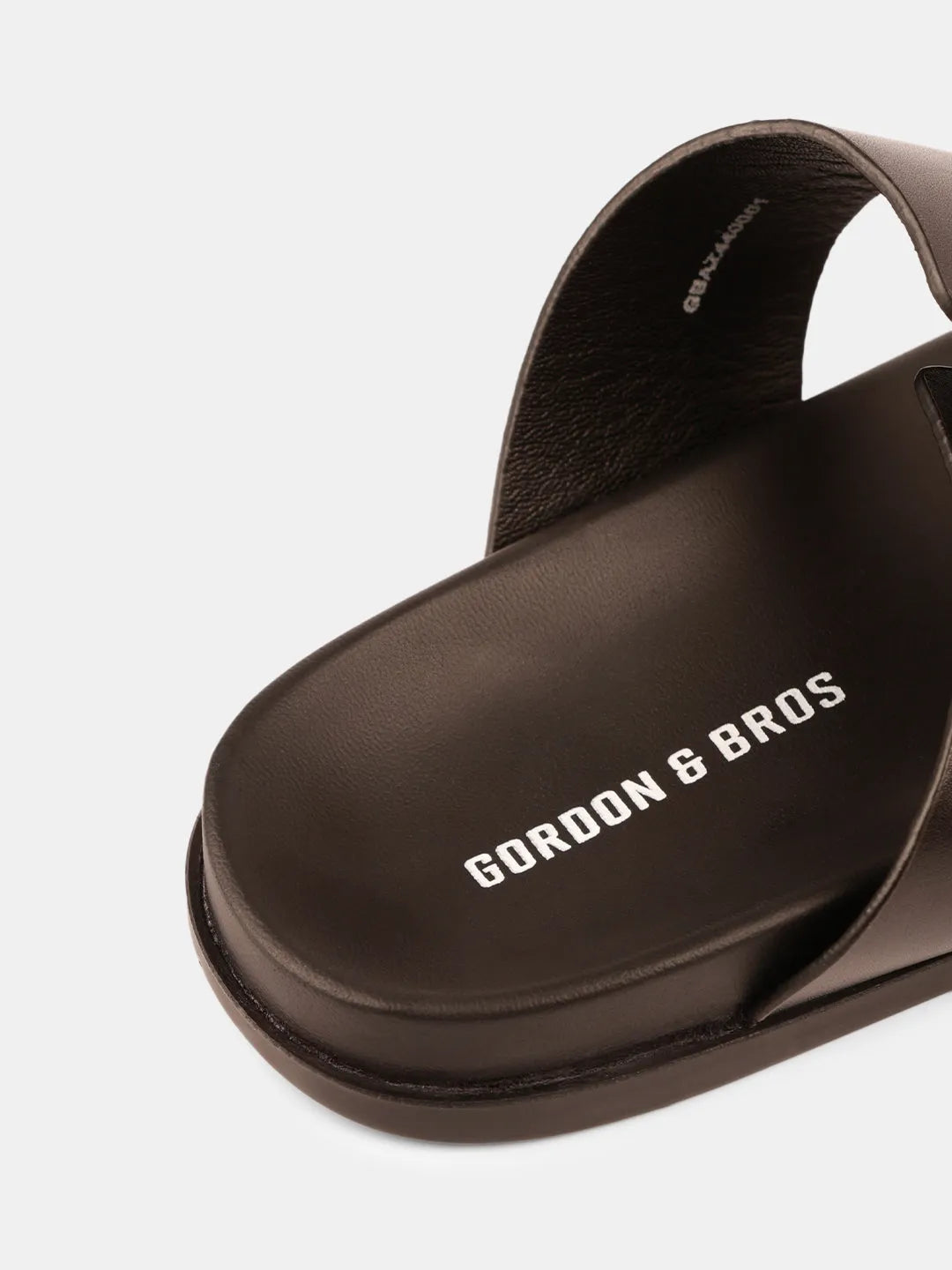 BUCKLE STRAP LEATHER SANDALS | 40 BLACK