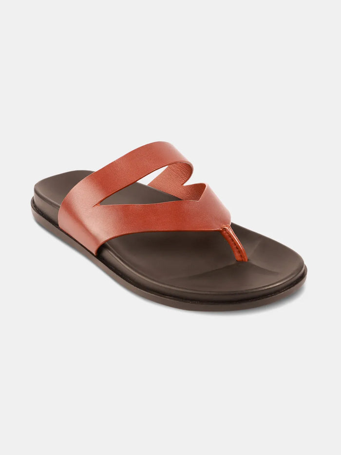 CLASSIC CROSS STRAP SANDALS | 38 TAN